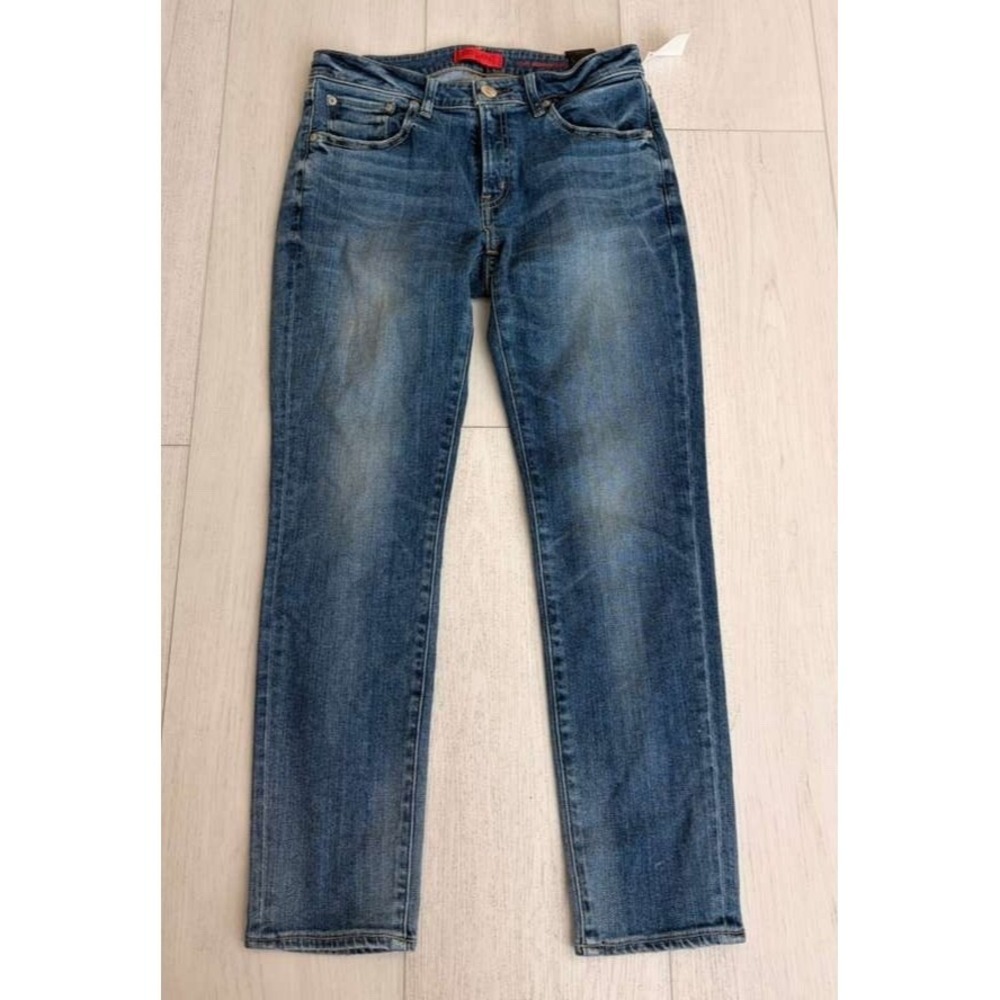 Red Card Slim Straight Denim Jeans Sz 26 Blue Medium Wash Japanese